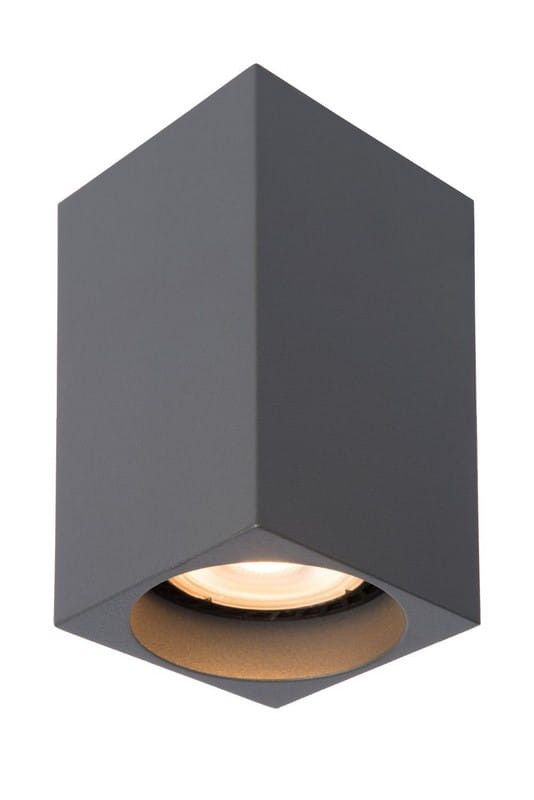 Oprawa sufitowa spot Lucide Delto szary 1 x GU10 x 5W IP20 wym: 5,5 x 5,5 cm - 1 szt.