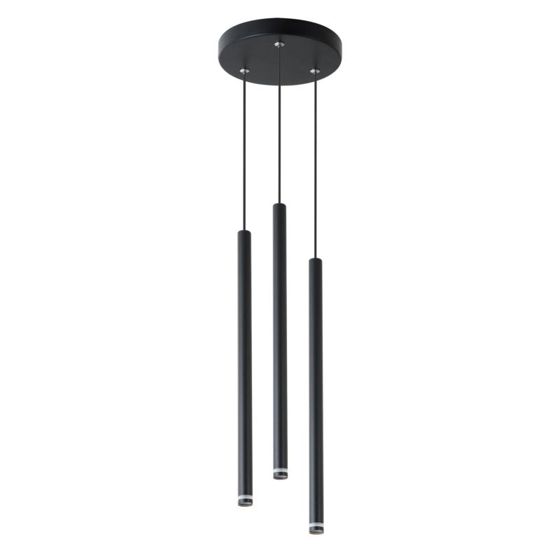 Lampa wisząca sufitowa MasterLED Piero 3-punktowa G9 okrągła regulowana loft IP20 czarna 1 szt.