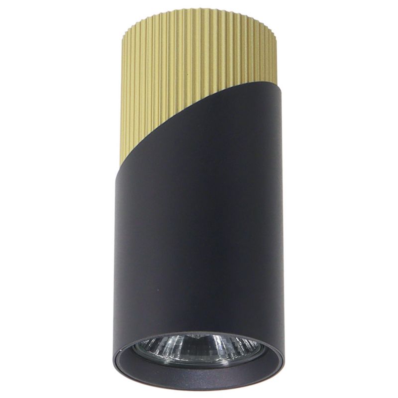 Spot sufitowy Milagro Neo czarno-złoty 1 x GU10 x 8W IP20 wym: 11 x 5,5 x 5,5 cm - 1 szt.