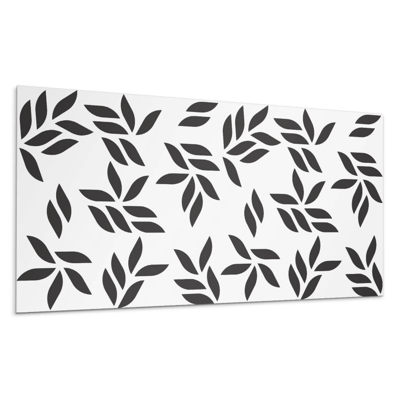 Kafelki samoprzylepne Wallfluent 60x30 cm Zielony liściasty wzór 6 szt.