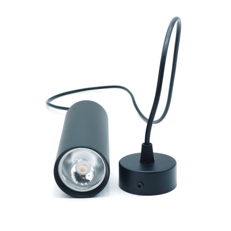 Lampa wisząca IdeaLED Circus czarna wym: 110 x 5,5 x 5,5 cm 1xGU10 x 40W 1 szt.