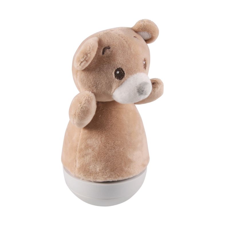 Lampka stołowa Polux Miś brązowo-biała LED dziecięca IP20 wym: 18 x 11 x 8.5 cm tkanina - 1 szt.