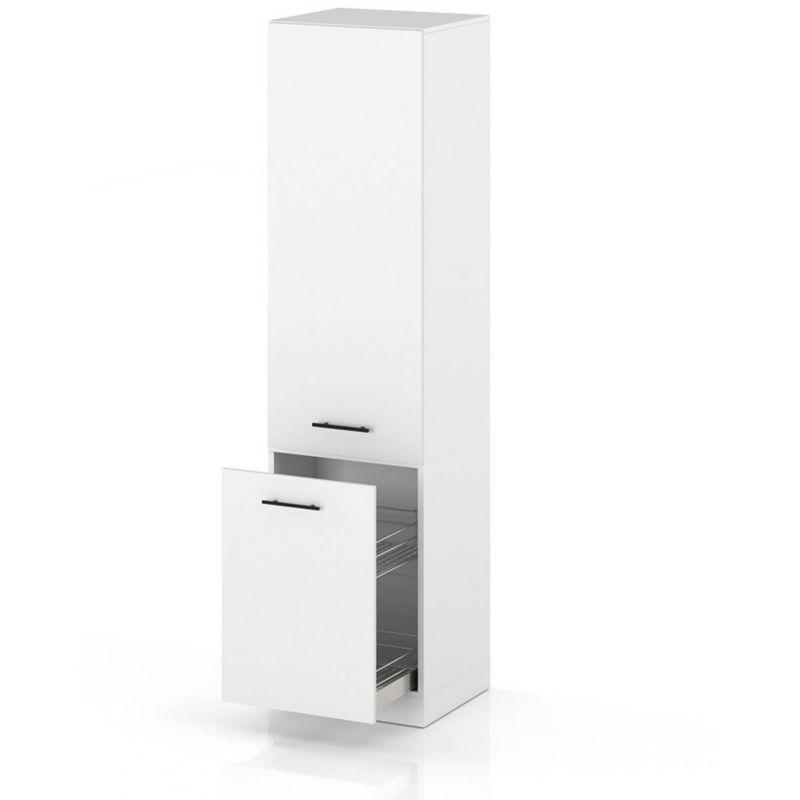 Szafka Kuchenna Hurtownia-Mebli Stojąca Cargo S60 CARGO sPremium 60cm Biały Mat Biały Mat 60x58x211 cm 1szt.