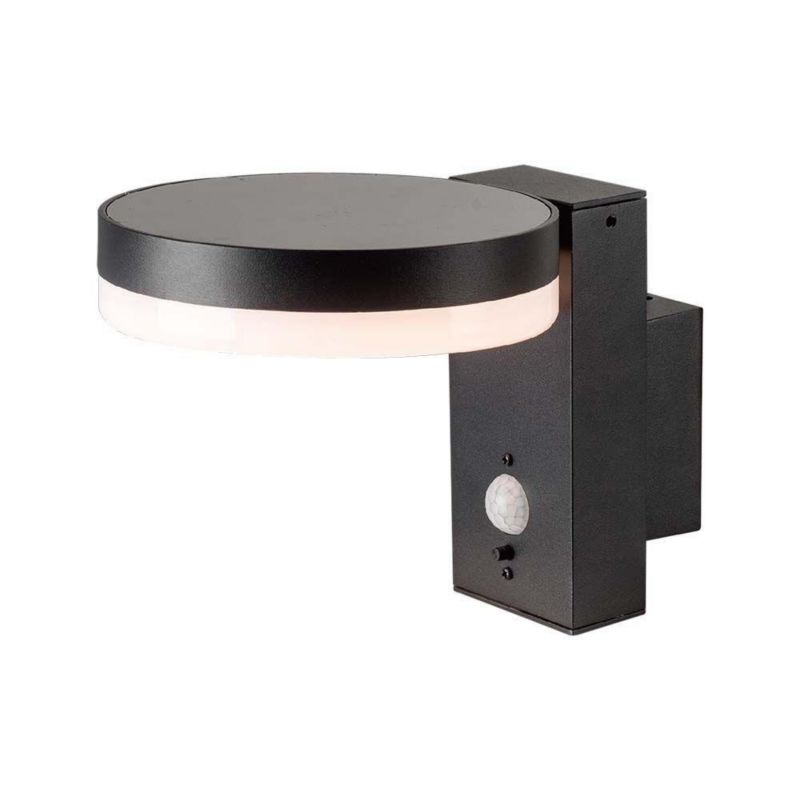 Kinkiet solarny z czujnikiem V-TAC 1147 czarno-biały LED 5.5W 3000K 220lm IP54 wym: 15,5 x 15,5 x 22,9 cm aluminium - 1 szt.