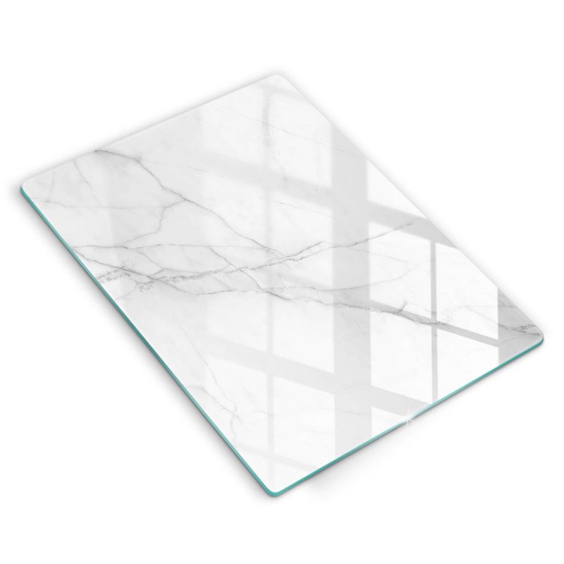 Szklana deska do krojenia Wallfluent 40x52 cm Delikatny biały marmur 1 szt.