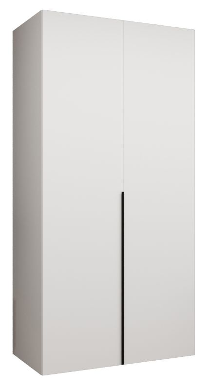 Szafa uchylna otwierana ALICANTE 1 100 wys 202 cm Biały + Czarny 1 szt