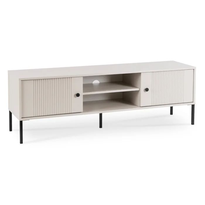 Szafka RTV SOFT Mebel Elite Komoda Ryflowana Do Salonu Sypialni Kaszmir 1 szt