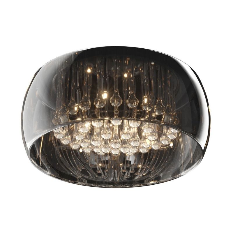 Lampa sufitowa Zuma Line Crystal czarno-przezroczysty-chromowana wym: 22 x 50 x 50 cm 6xG9 x 40W 1 szt.