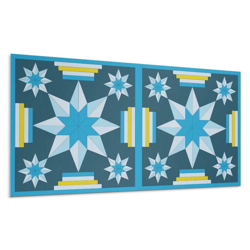 Panel samoprzylepny Wallfluent 120x60 cm Kształtne gwiezdne wzory w układzie 1 szt.