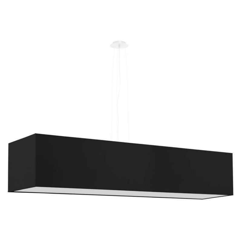 Lampa wisząca Sollux Lighting Santa 8266 czarna szerokość 120 cm 5xE27 x 1 szt.