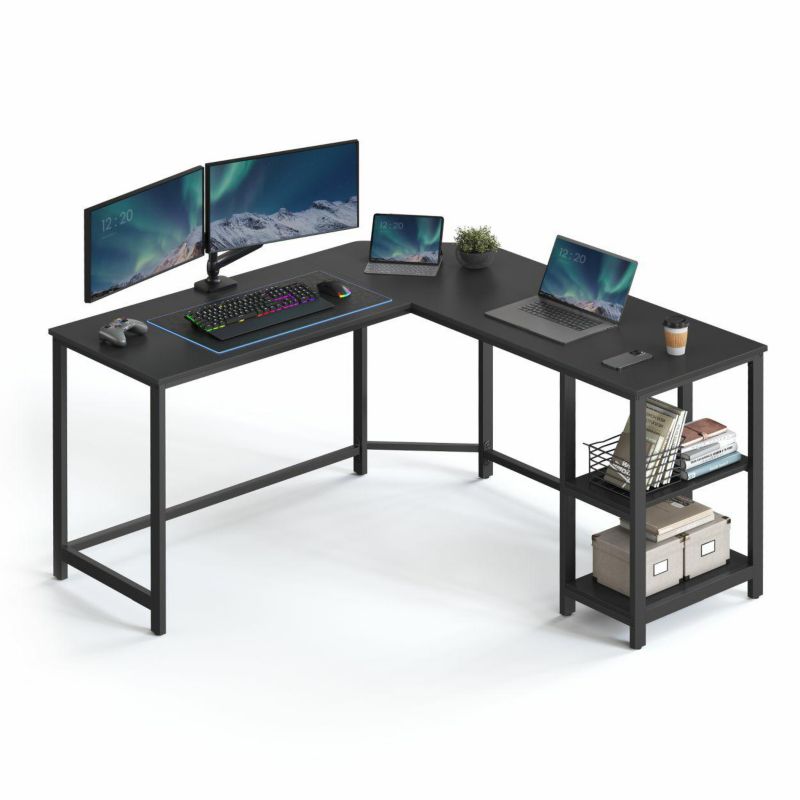 Biurko Songmics Komputerowe Narożne 2 półki 138x138x76 cm 1 szt.