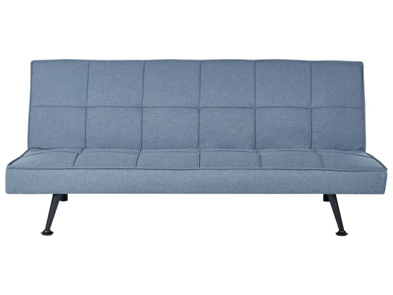 Sofa rozkładana Hasle Niebieski dla 3 osób 1 szt.