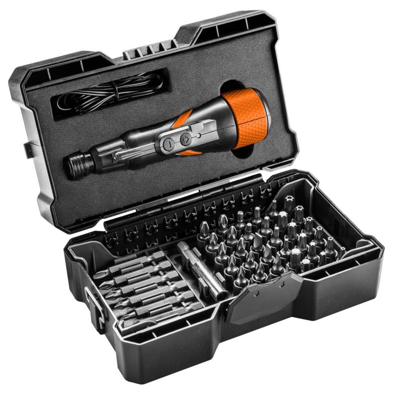 Wkrętak akumulatorowy NEO TOOLS micro-USB 3,6 plastikowe pudełko + akcesoria 1 kpl