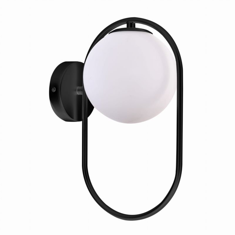 Kinkiet ścienny Candellux Cordel czarno-biały 1 x G9 x 28W IP20 wym: 32 x 22 x 15 cm - 1 szt.