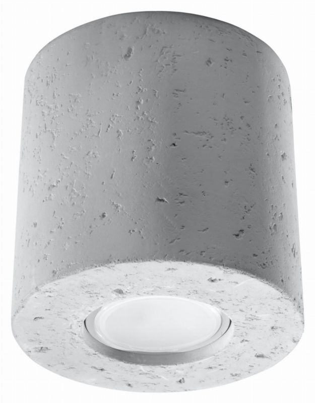 Oprawa sufitowa spot Sollux Lighting Orbis szary 1 x GU10 x 40W IP20 wym: 10 x 10 cm - 1 szt.