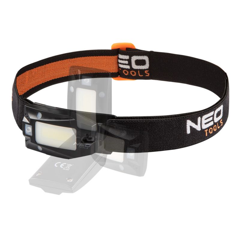 Latarka czołowa NEO TOOLS akumulatorowa USB 180 lm COB LED + czujnik ruchu 1 szt