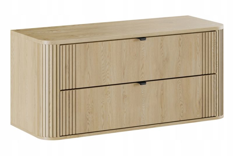 Szafka pod umywalkę Furnidea 120 cm z blatem dąb Cremona Ovalia Cremona 1 szt.