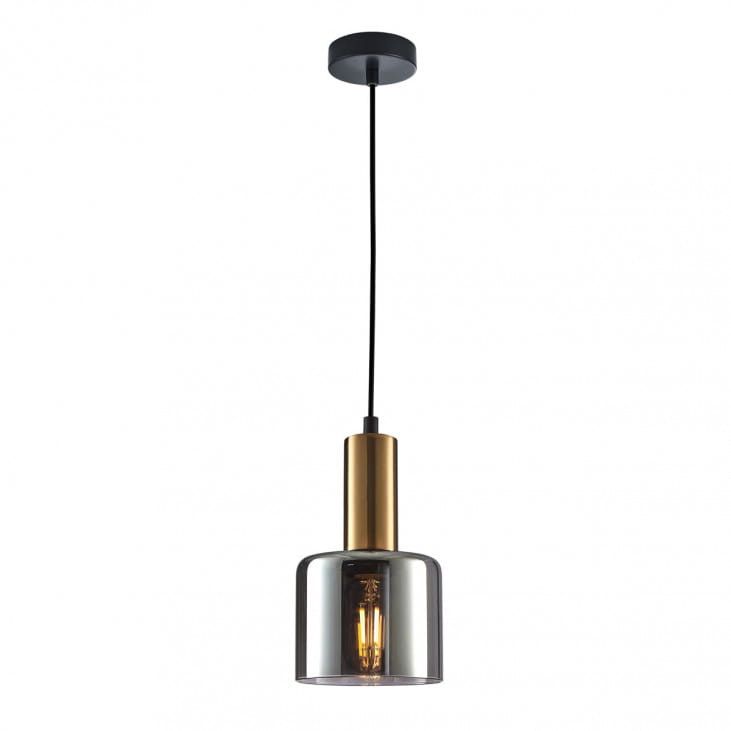Lampa wisząca Italux Santia 8194 miedziano-czarna nowoczesna 1xE27 x 1 szt.