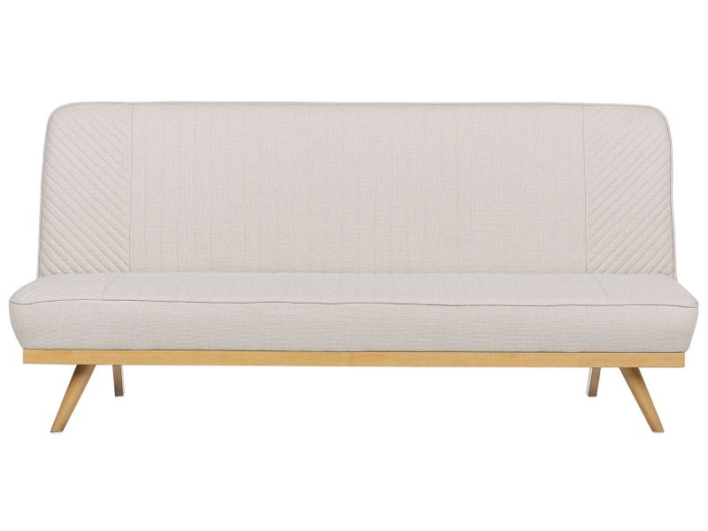 Sofa rozkładana Kalfafell Beżowy dla 2 osób 1 szt.