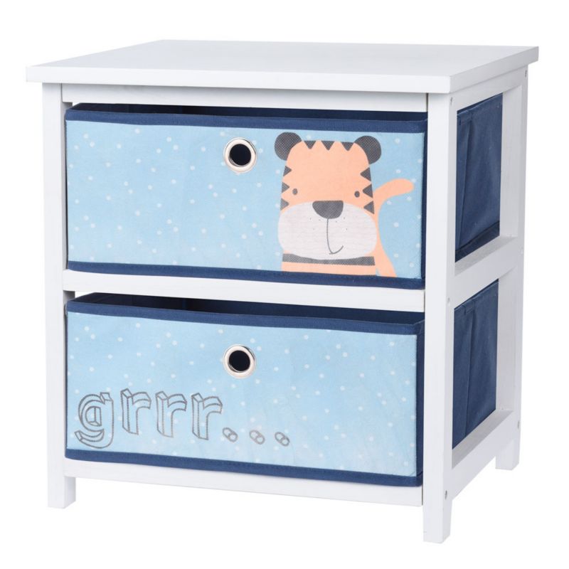 Komoda Dla Dzieci z Szufladami H&S Decoration Niebieska 43x41x33,5 cm 1 szt.