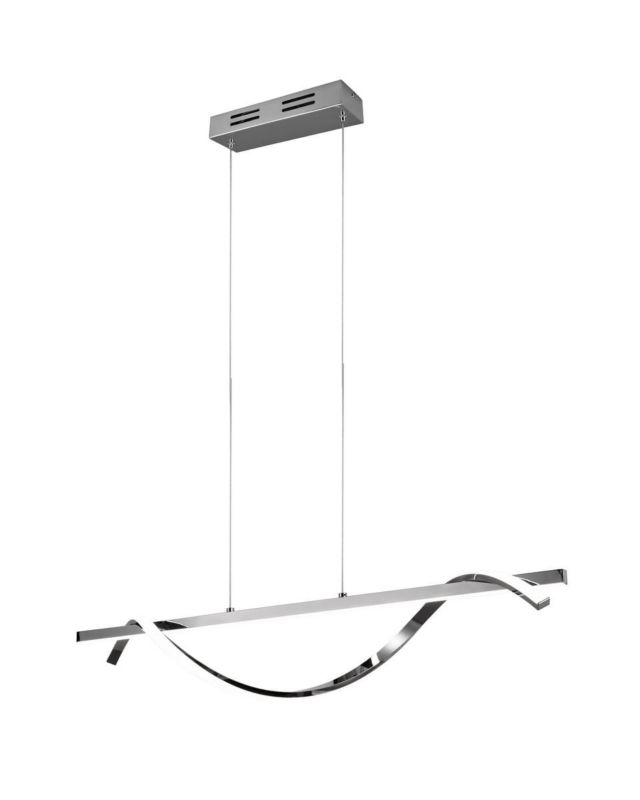 Lampa wisząca RL Isabel 1357 srebrno-biała 100 cm szerokości wbudowany LED 26W 1 szt.