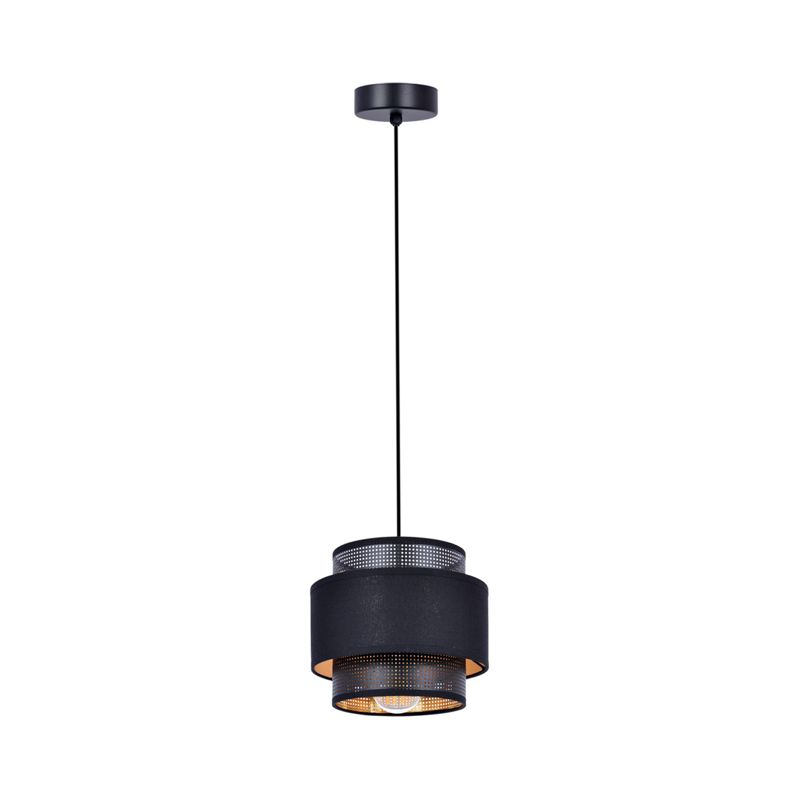 Lampa wisząca Kaja Nicea czarno-złota wym: 100 x 20 x 20 cm 1xE27 x 40W 1 szt.