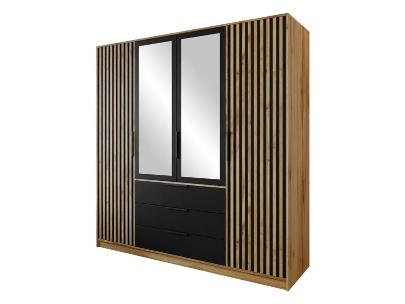 Szafa MIRJAN 24 Bali Lux 4D biały/dąb wotan 1 szt.