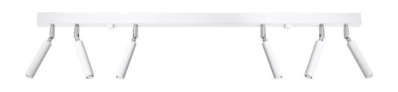 Reflektor spot Sollux Lighting Eyetech biały chromowany 6 x G9 x 12W IP20 wym: 100 x 3 cm - 1 szt.