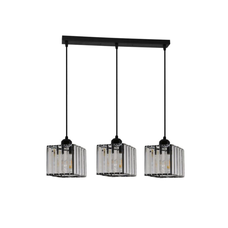 Lampa wisząca Light Prestige Galactico czarno-transparentna wym: 100 x 50 cm 3xE27 x 60W 1 szt.