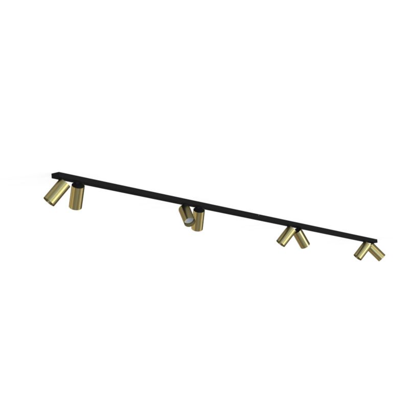 Spot Nowodvorski Lighting Mono czarny-mosiądz 8 x GU10 x IP20 wym: 13 x 320 cm - 1 szt.