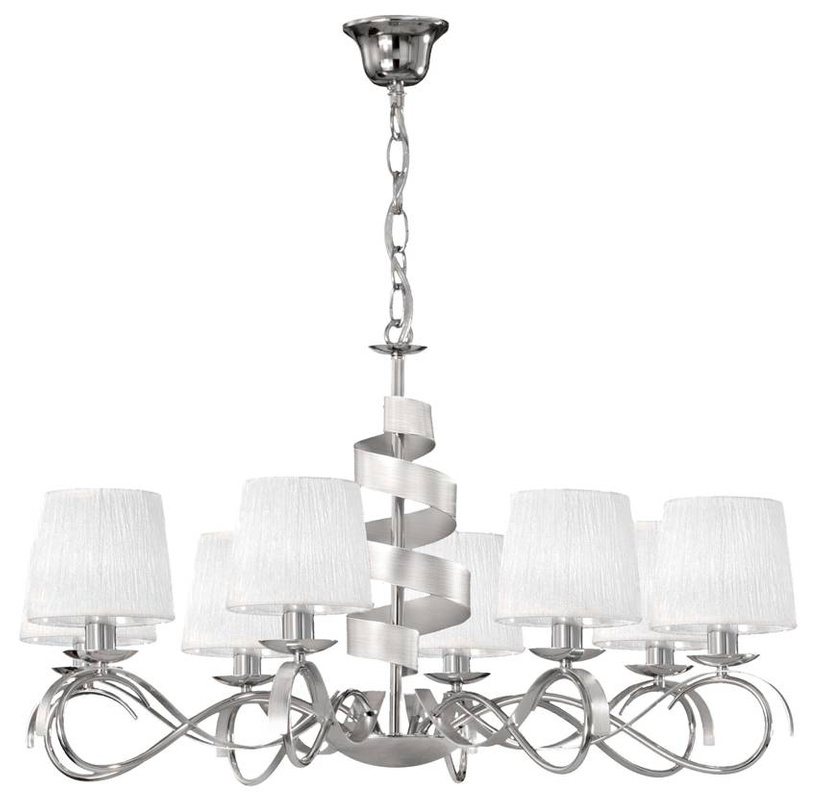 Lampa wisząca chrom 8xE14 żyrandol Decanis