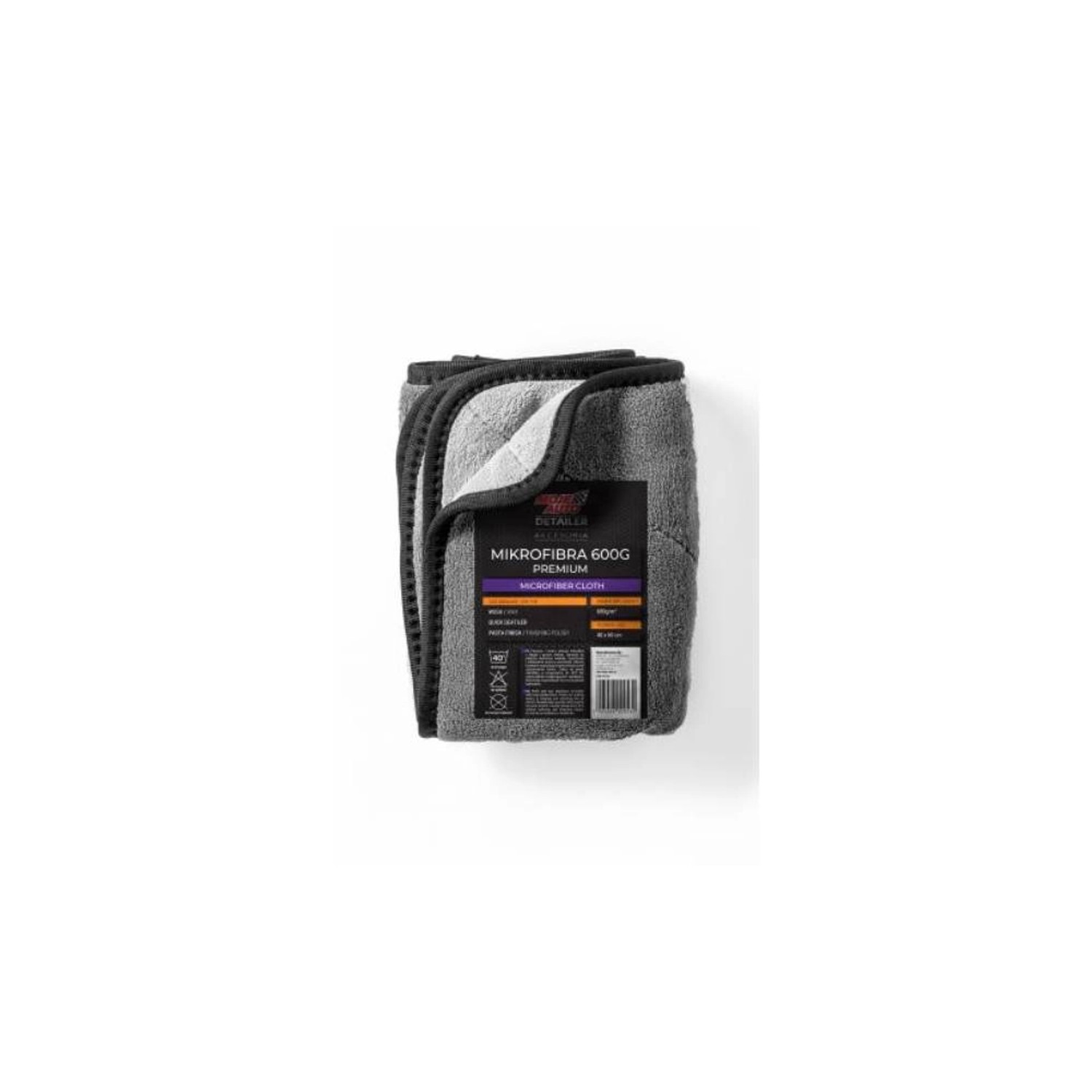 Moje Auto Mikrofibra Premium 60x40 cm szara