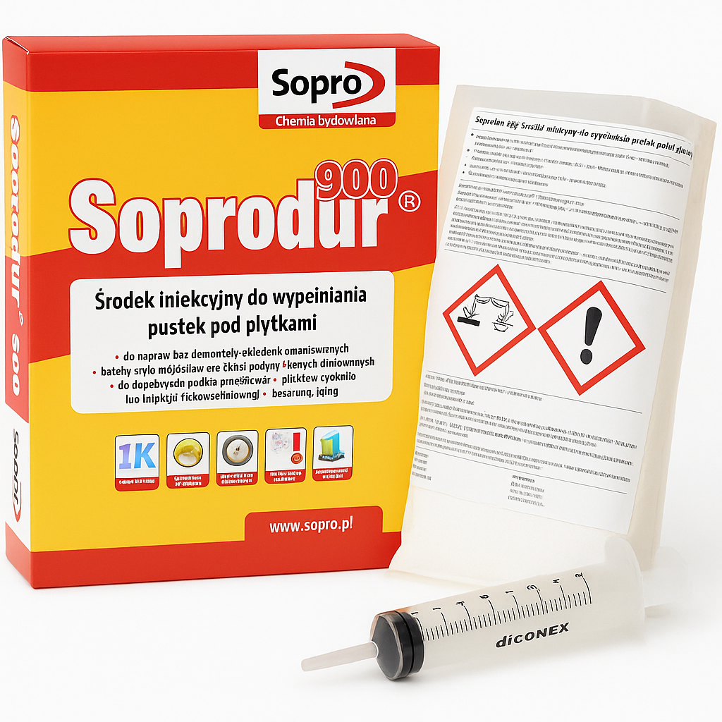SOPRODUR 900 ŚRODEK INIEKCYJNY 0,5 KG + APLIKATOR