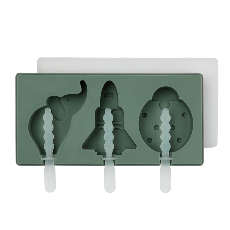 Nuuroo, silikonowe formy na lody Elin Ice Pop Dusty Green