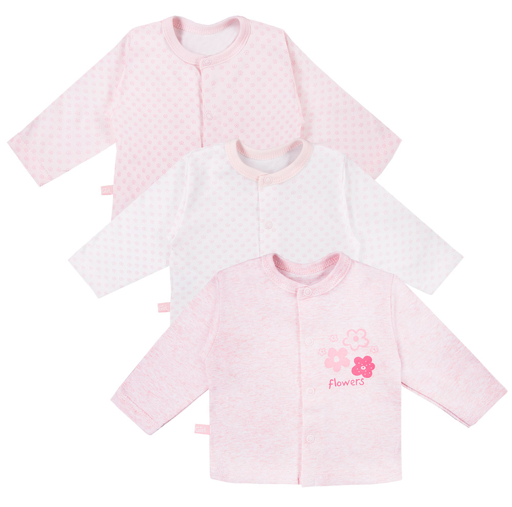 3-pak kaftan niemowlęcy TINY różowy EV