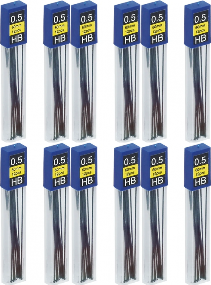 6x Grafity ołówkowe Grand, 0.5 mm, HB, 2 x 12 sztuk