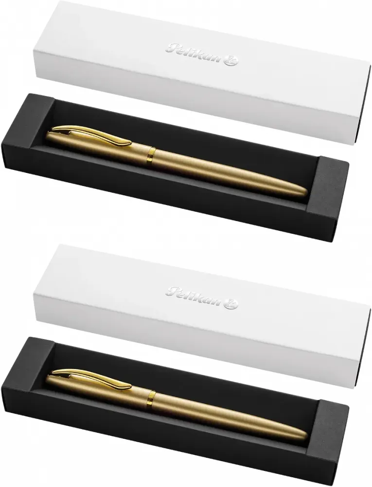 2x Pióro wieczne Pelikan Jazz Noble Elegance Gold
