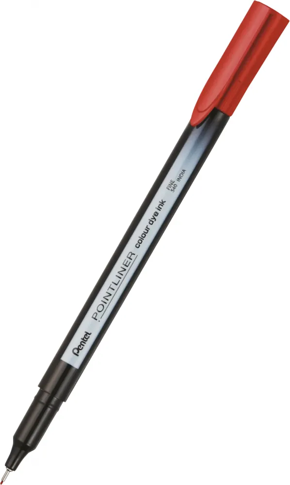 Cienkopis Pentel Pointliner Colour, czerwony