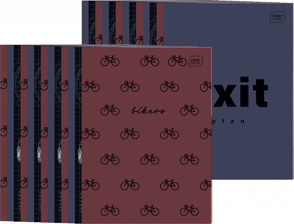 20x Zeszyt w kratkę Interdruk Boys, A4, 60 kartek, mix wzorów