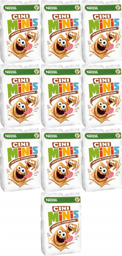 10x Płatki śniadaniowe Nestle Cini Minis, cynamonowy, 250g