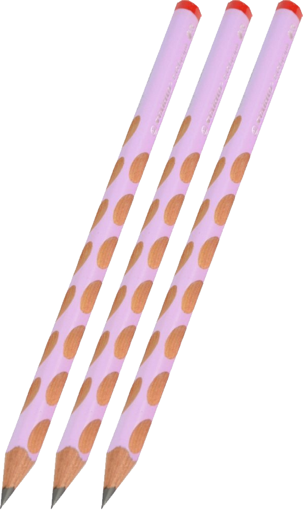 3x Ołówek drewniany Stabilo EASYgraph Pastel, HB, dla praworęcznych, liliowy