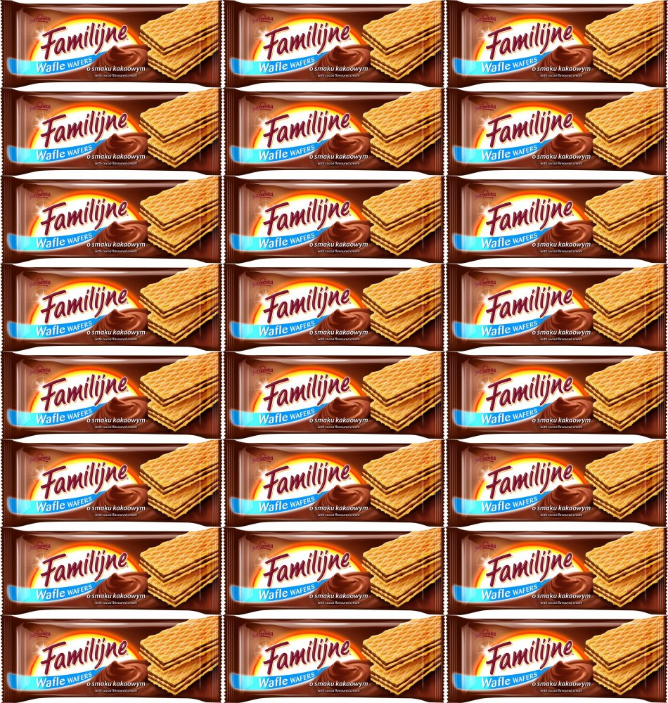 24x Wafle Familijne, kakaowy, 180g