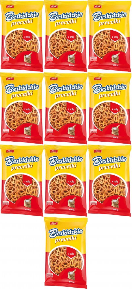 10x Precelki Beskidzkie Aksam, z solą, 140g