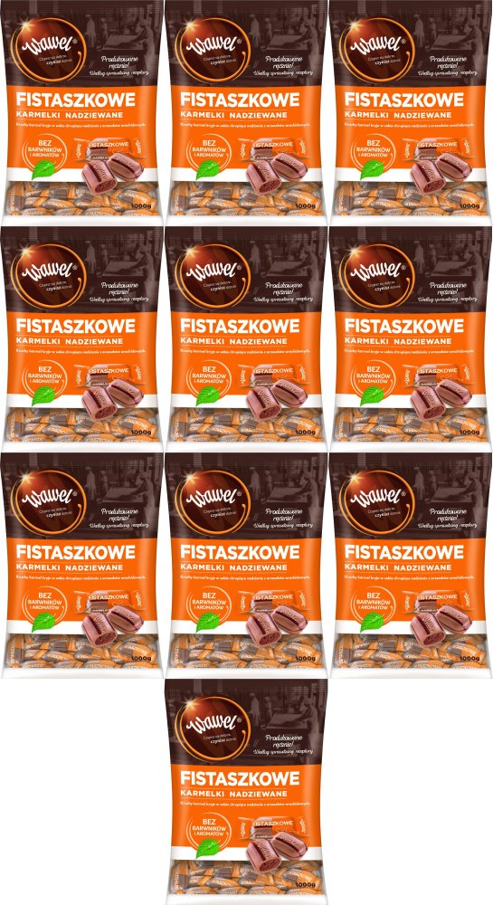 10x Cukierki Wawel, fistaszkowy, 1kg