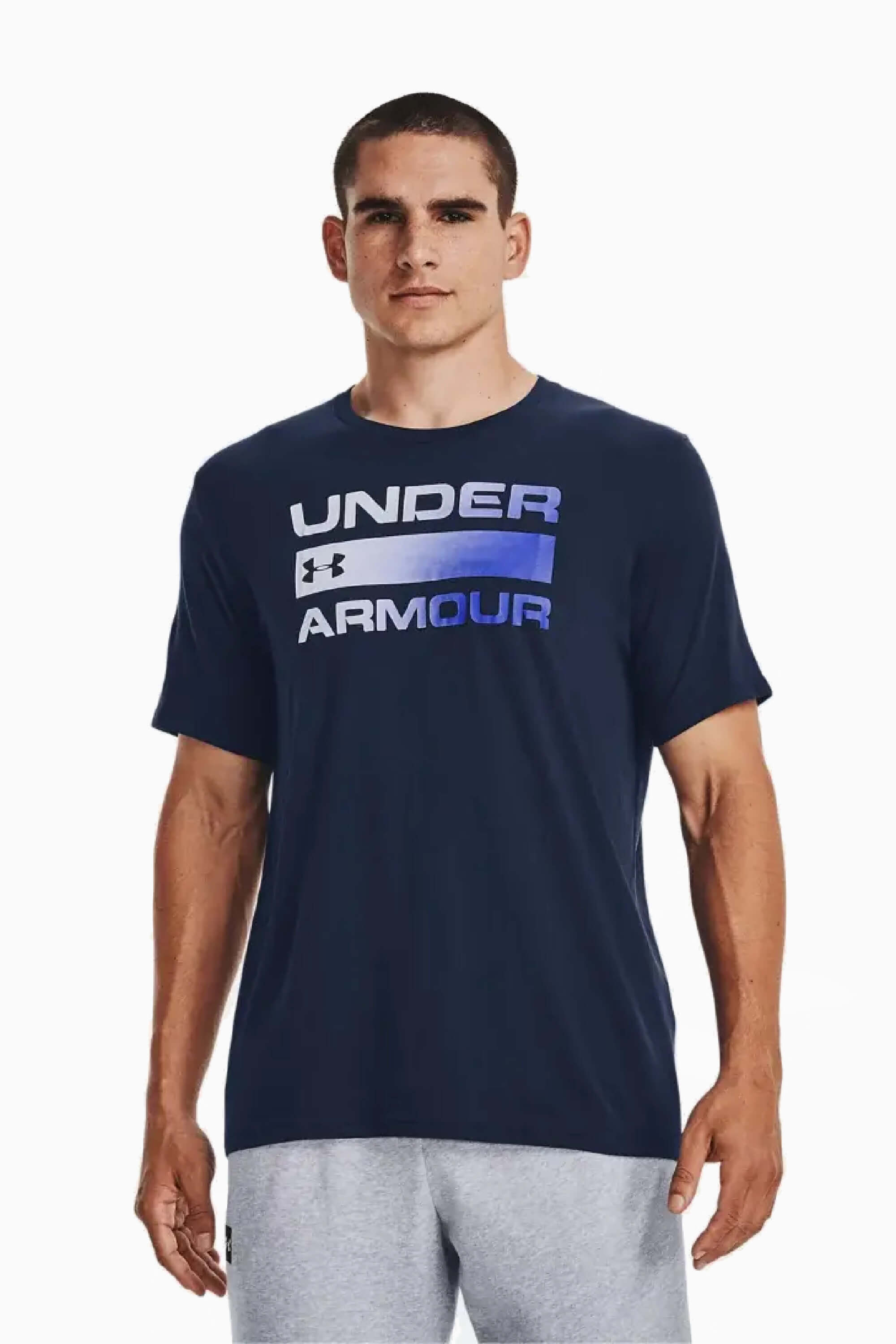 Koszulka Under Armour Team Issue Wordmark - Granatowy