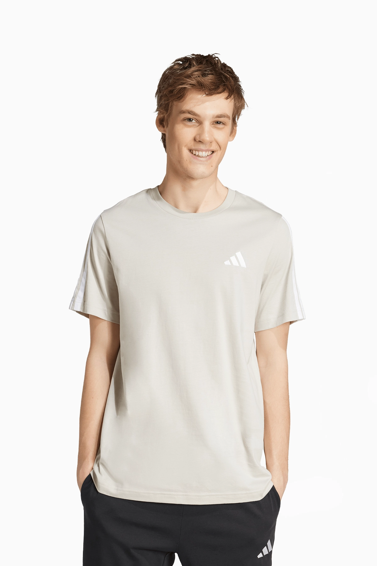 Koszulka adidas 3-Stripes - Beżowy