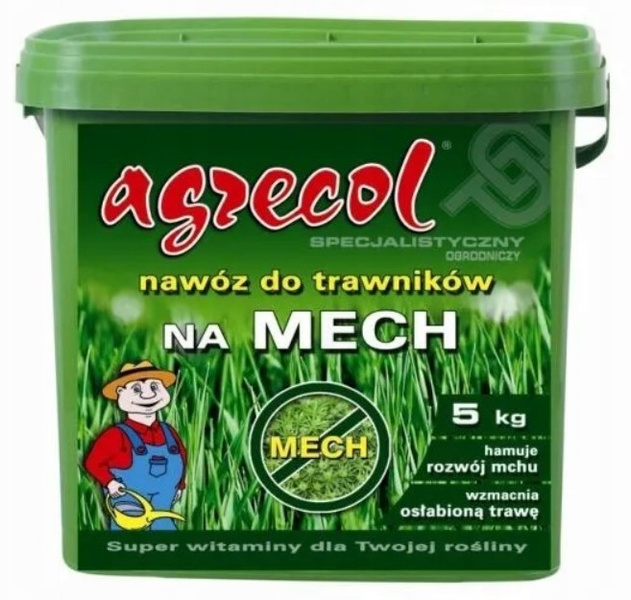 Nawóz do trawników na mech Agrecol 5 kg