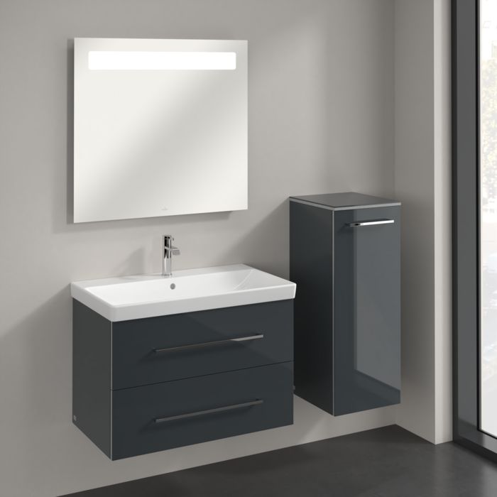 Villeroy & Boch Avento szafka 89 cm boczna wisząca prawa Crystal Grey A89501B1