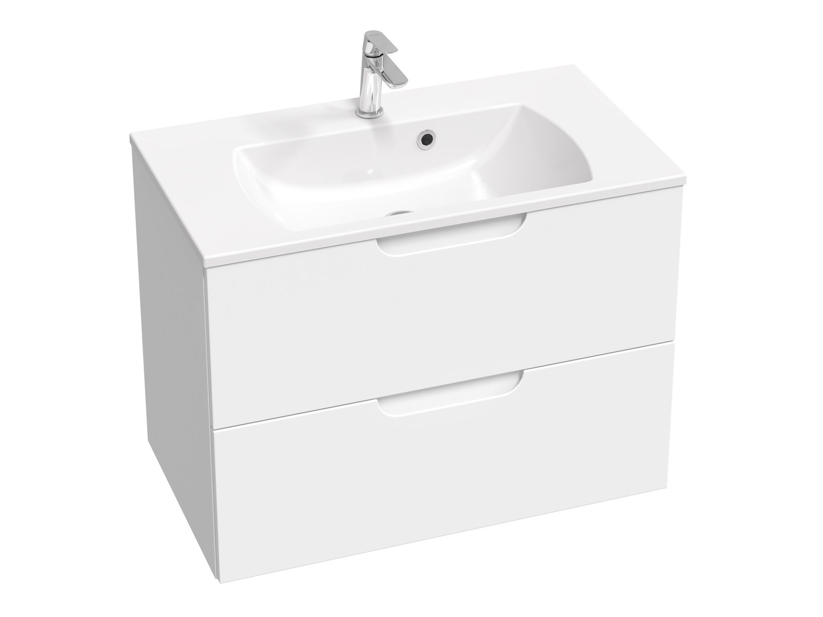 Ravak SD Classic II szafka 80 cm podumywalkowa wisząca biały połysk X000001480