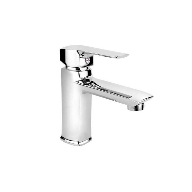 KFA Bateria umywalkowa stojąca AQUAMARYN chrom + spust mechaniczny 46